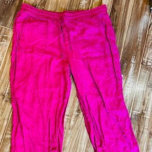 Athleta Women's Retreat Linen High Rise Wide Leg Pant